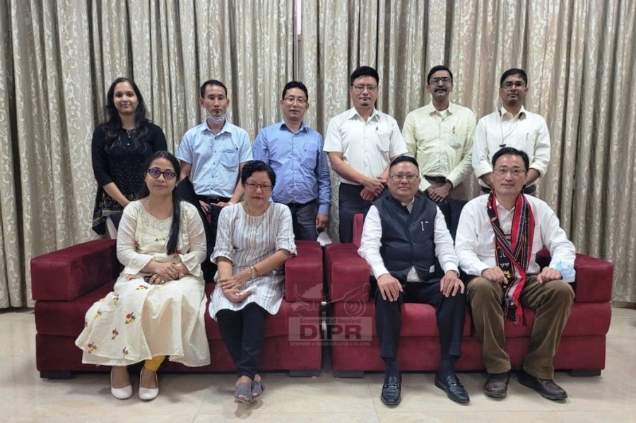 APC and Mission Director, Y Kikheto Sema, IAS with a team of officers of the FOCUS-Nagaland project held a joint meeting with the officials of FAO India led by the country representative, Tomio Shichiri in New Delhi on October 8. (DIPR Photo)